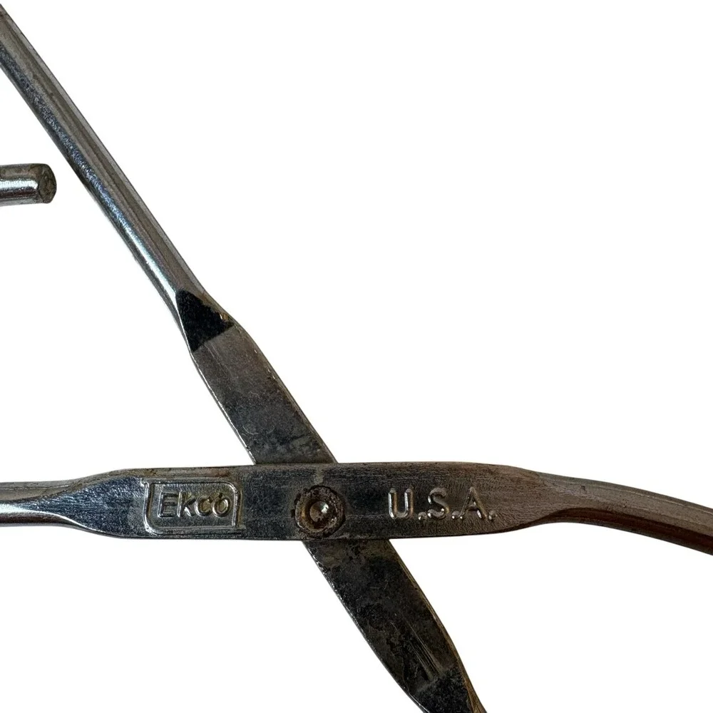 Ecko Usa Vtg  Stainless Steel Tongs. Good  Condition.  8